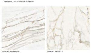 Gresie Venato Polished Gold 120×120