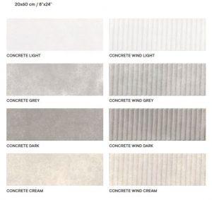 Gresie Concrete Wind Cream 20×60